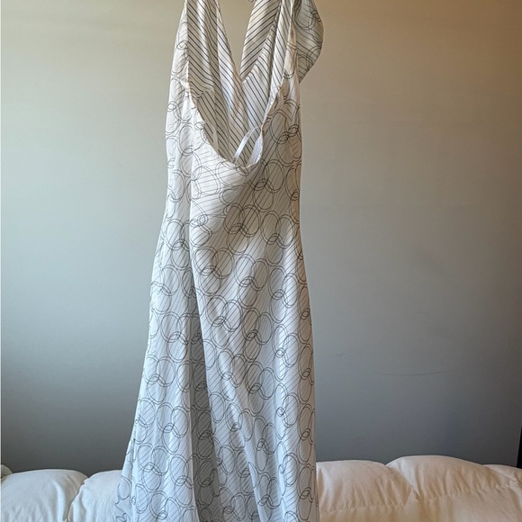 Laundry By Shelli Segal White Halter Top Dress - Picture 2 of 14